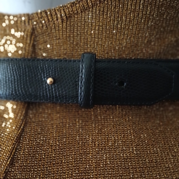 Reiss black  Leather Belt. - Picture 4 of 12